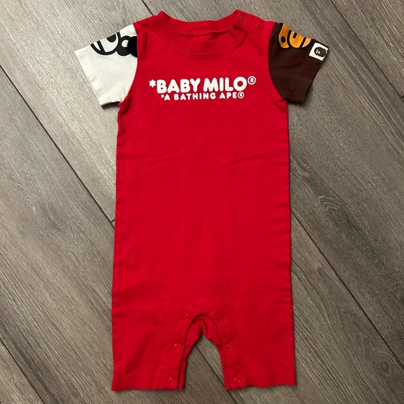 Other - SOLD Bape Kids Baby Milo Red 6 Month Jumper